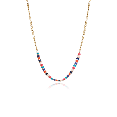 Collar Viceroy Acero IP Dorado Y Cristales De Colores 14167C01019