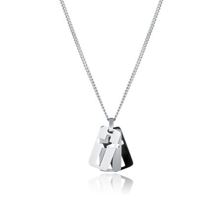 Collar Viceroy Acero Triple Placa Cruz 75377C01019