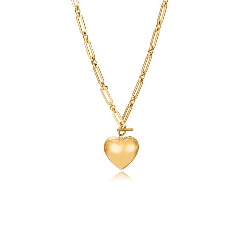 Collar Viceroy Acero IP Dorado Colgante Corazón 75396C01012
