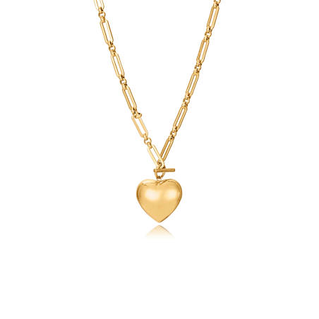 Collar Viceroy Acero IP Dorado Colgante Corazón 75396C01012