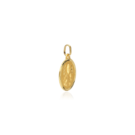 Medalla Oro 18k 18mm "Virgen del Carmen"