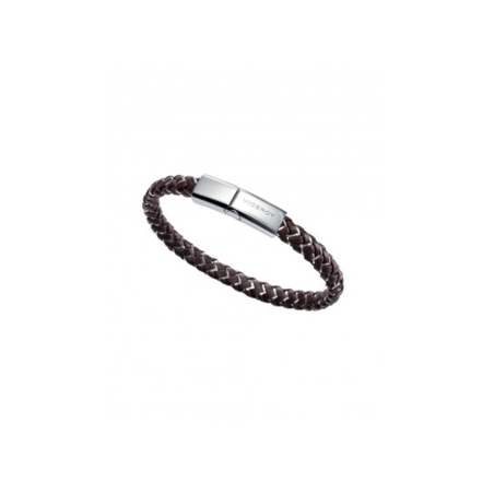 Pulsera Viceroy Acero Y Piel Tranzada 6435P01011