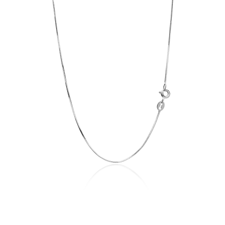 Cadena Oro blanco 18k cola de ratón "Gianna"