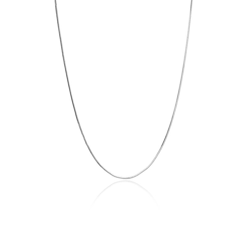 Cadena Oro blanco 18k cola de ratón "Gianna"
