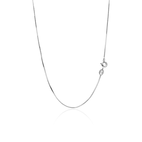 Cadena Oro blanco 18k cola de ratón "Gianna"