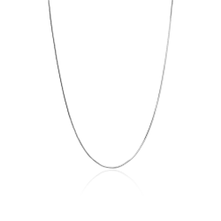 Cadena Oro blanco 18k cola de ratón "Gianna"