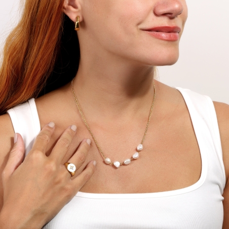 Anillo Plata Baño Oro 18k "Shanti"