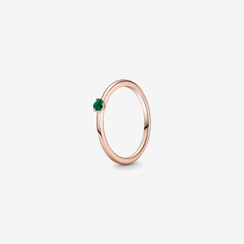 Anillo en Pandora Rose Solitario Verde 189259C05
