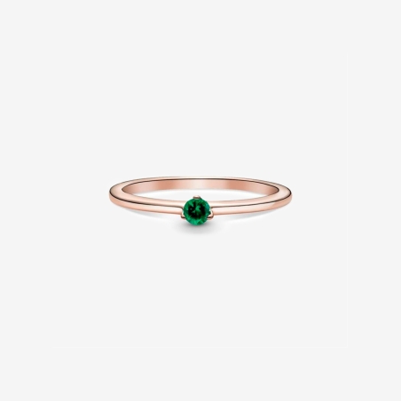 Anillo en Pandora Rose Solitario Verde 189259C05