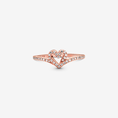 Anillo Pandora Rose Corazón Espumoso Brillante 189302C01