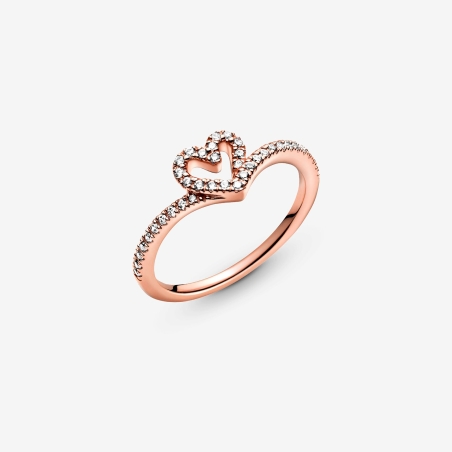 Anillo Pandora Rose Corazón Espumoso Brillante 189302C01