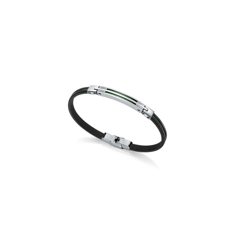 Viceroy Air Bracciale Uomo In Acciaio, Catena Larga 8,7 Mm, Lunghezza 20 Cm, Chiusura A Moschettone