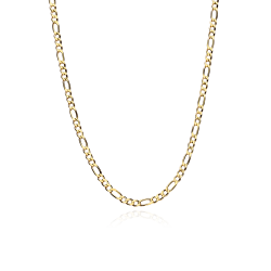 Cadena Oro 18k eslabón 3x1 45cm "Fukui"