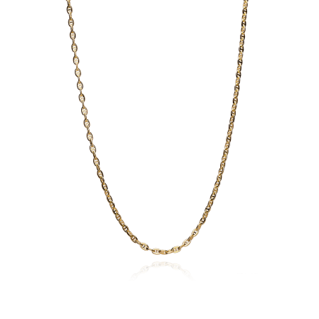Cadena Oro 18k eslabón travesino 50cm "Minato"