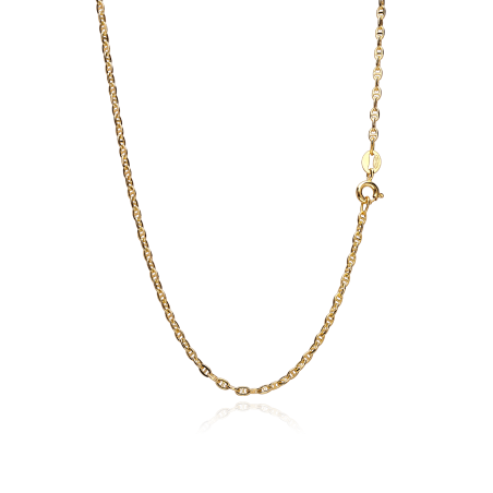 Cadena Oro 18k eslabón travesino 50cm "Minato"