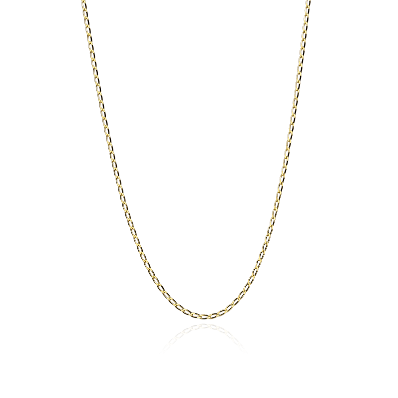 Cadena Oro 18k eslabón barbado 50cm "Kenji"