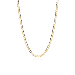Cadena Oro 18k eslab  n 3x1 45cm  Saitama 