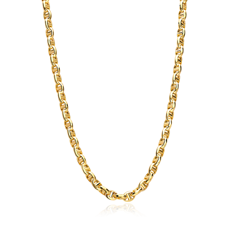 Cadena Oro 18k eslabón travesino 60cm "Kanae"