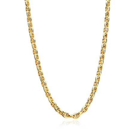 Cadena Oro 18k eslabón travesino 60cm "Kanae"