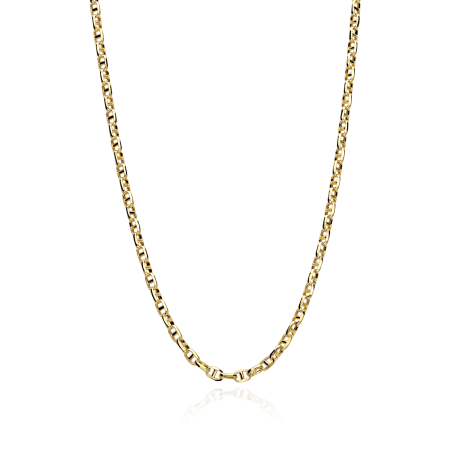 Cadena Oro 18k eslabón travesino 55cm "Chiba"