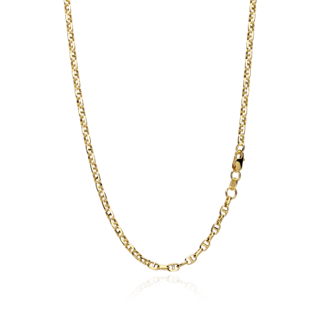 Cadena Oro 18k eslabón travesino 55cm "Chiba"