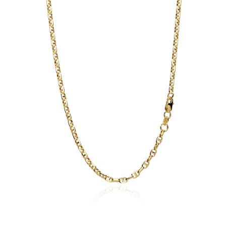 Cadena Oro 18k eslabón travesino 50cm "Chiba"