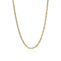 Cadena Oro 18k eslabón travesino 50cm "Chiba"