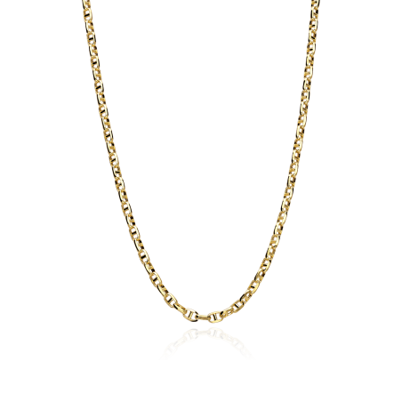 Cadena Oro 18k eslabón travesino 50cm "Chiba"