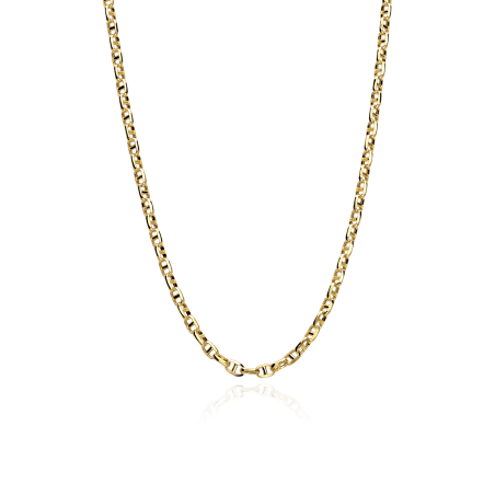 Cadena Oro 18k eslabón travesino 45cm "Chiba"