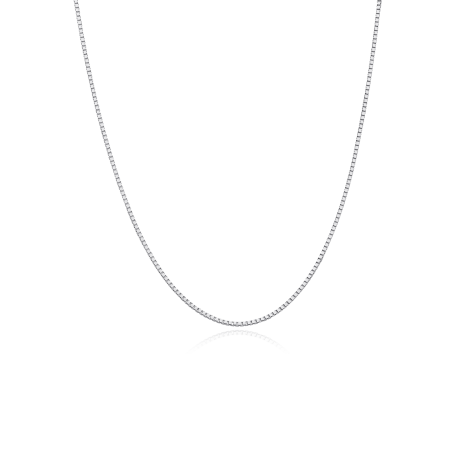 Cadena Oro Blanco 18k Veneciana 45cm "Hirobumi"