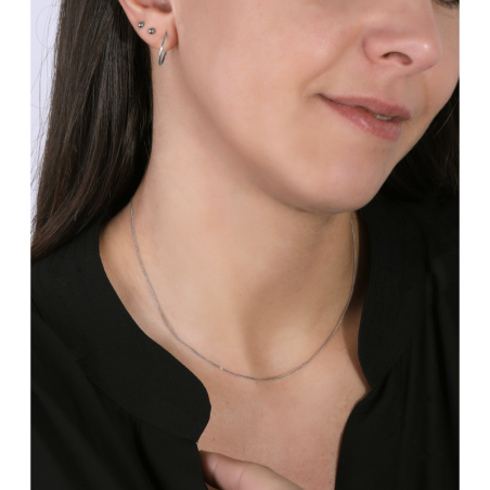 CADENA "BLERA" ORO BLANCO 18K 45 CM