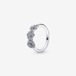 Anillo Pandora Triple Flor Pensamiento 190786C01