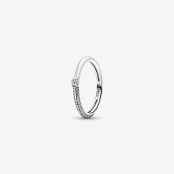 Anillo Pandora ME Blanco y Pavé 192528C02