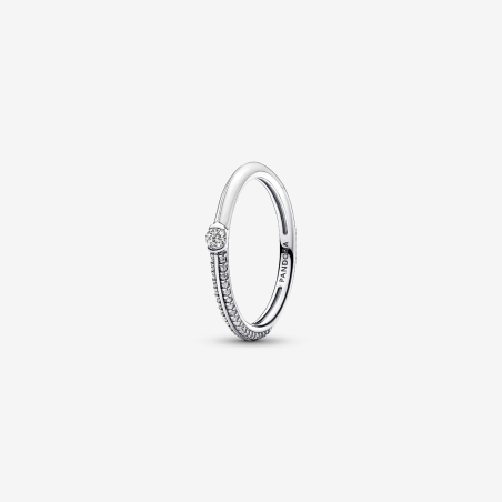 Anillo Pandora ME Blanco y Pavé 192528C02