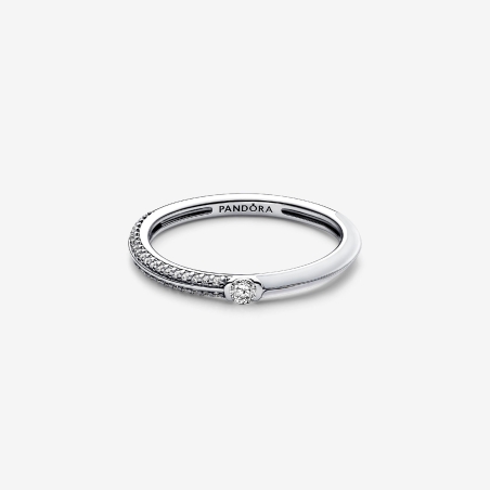 Anillo Pandora ME Blanco y Pavé 192528C02