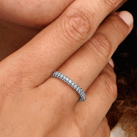 Anillo Pandora Fila en Pavé 192627C01