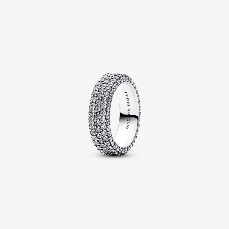 Anillo Pandora Fila Triple en Pavé 192634C01