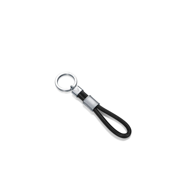 Llavero Viceroy Magnum Acero Y Piel Lisa Negra 75284L01010