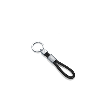 Llavero Viceroy Magnum Acero Y Piel Lisa Negra 75284L01010