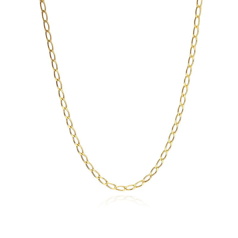 Cadena eslabón Bilbao oro amarillo 18k