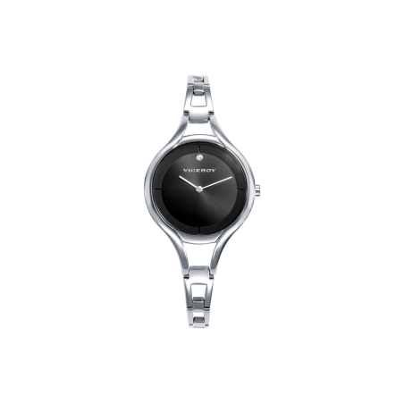 Reloj Viceroy Brazalete Acero Esfera Negra 42448-57