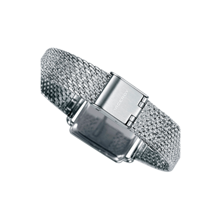Reloj Viceroy Kiss Acero Cuadrado Y Malla Milanesa 401100-07
