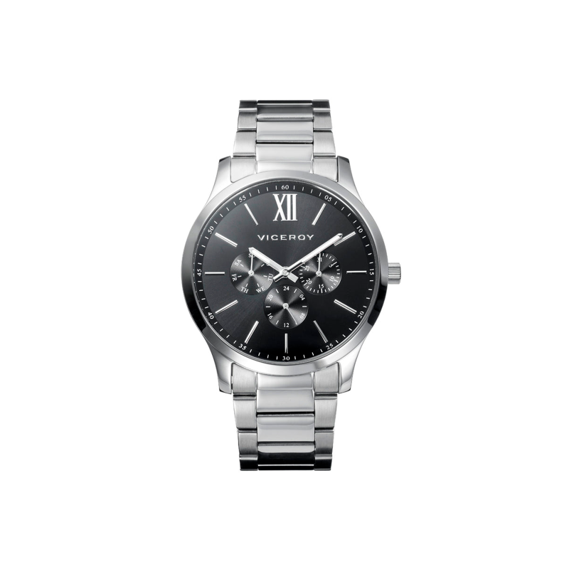 Reloj Viceroy Magnum Acero Multifunción Esfera Negra 401187-53