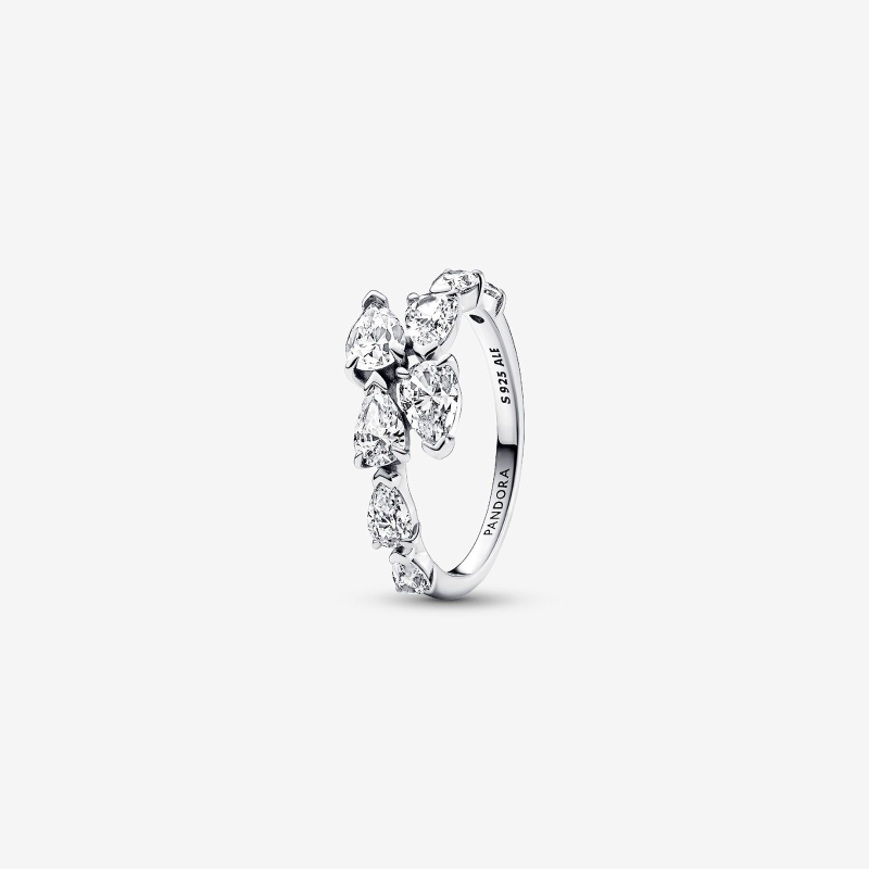 Anillo Pandora Banda Brillante Superpuesta​ 193004C01