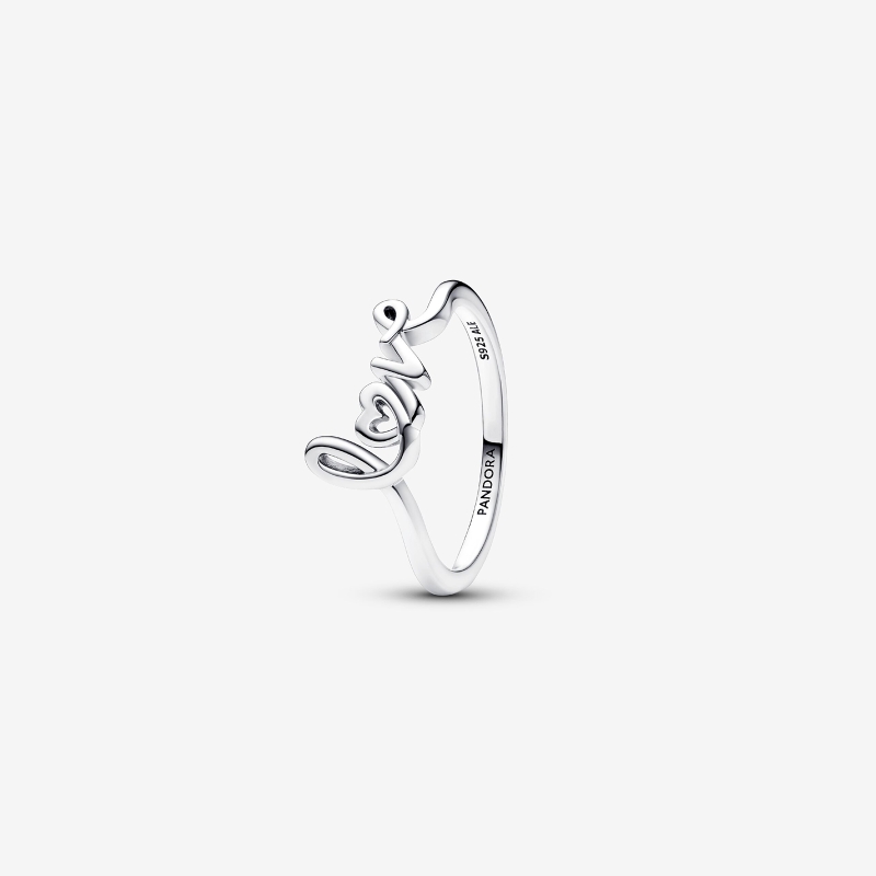 Anillo Pandora Love Escrito a Mano 193058C00
