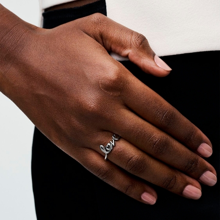 Anillo Pandora Love Escrito a Mano 193058C00