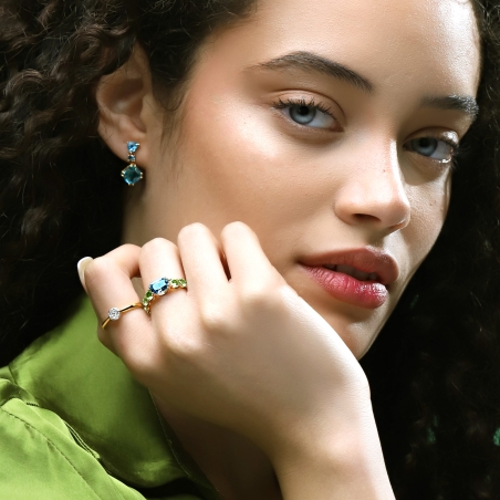 Anillo Oro 18k y diamantes 0.096cts "Sizem"