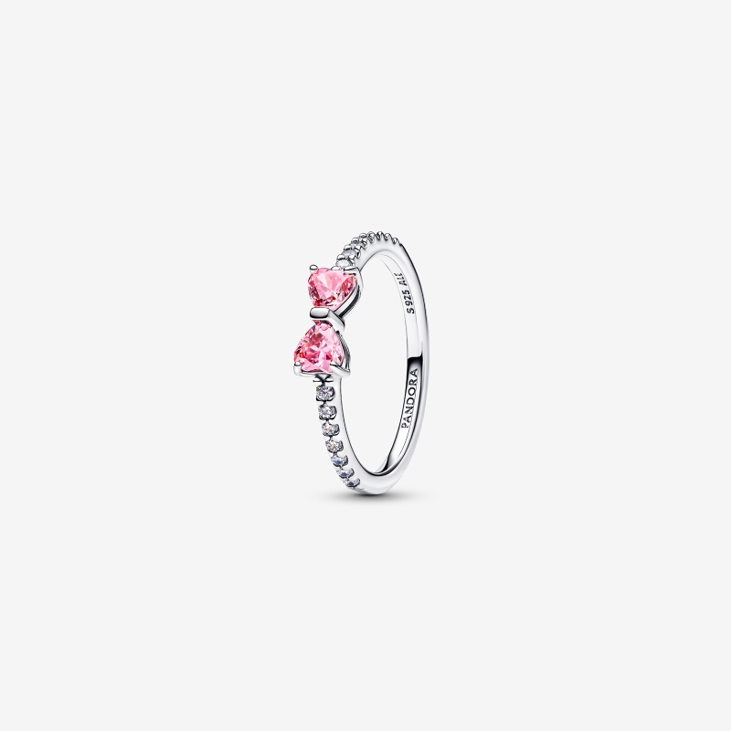 Anillo Pandora Lazo Rosa Brillante 193510C01