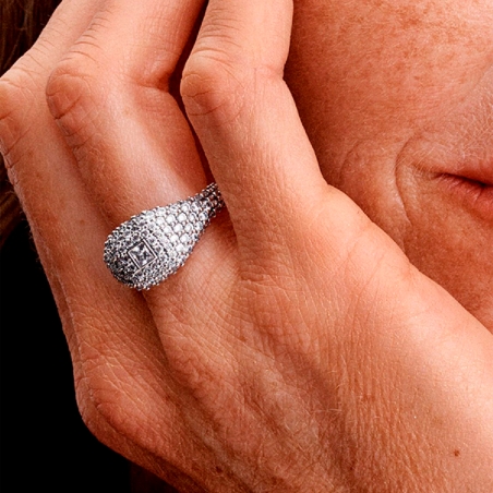 Anillo Pandora Cocktail Cuadrado 193556C01