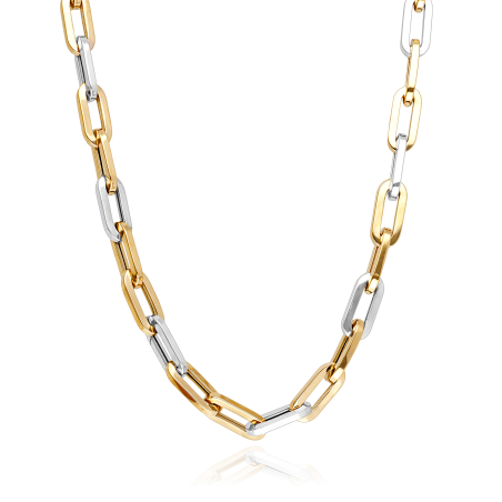 CADENA "ALESSANDRO" ORO BICOLOR 18K